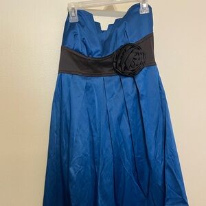 Blue Cocktail Dress size 7 Strapless NWT--175